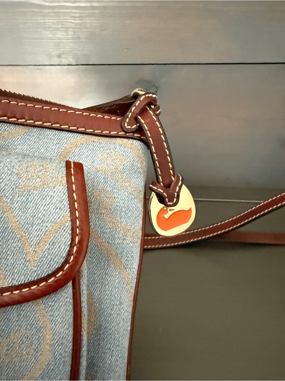 Dooney & Bourke Y2K Denim Hearts Crossbody - Picture 4 of 6